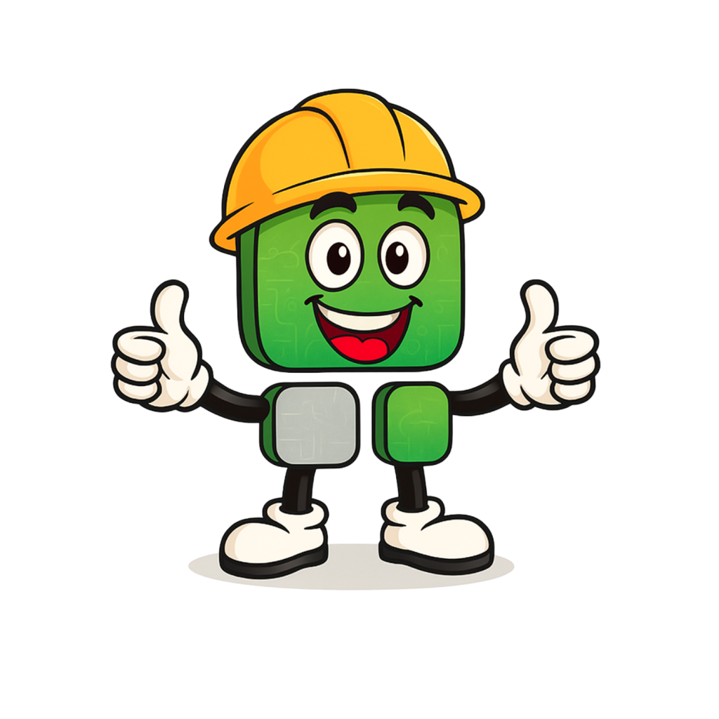Imagen divertida de logo sobre respaldo de energía